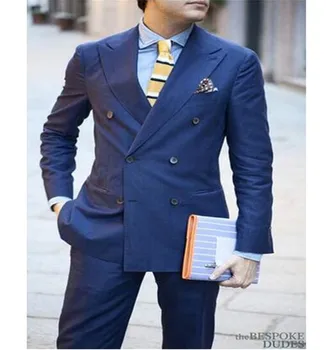 Navy Jacket+Pants Men Suit Slim Fit Double Breasted Men Suits Latest Coat Pant Wedding Party Blazer Groom Tuxedos Custom Made
Navy Jacket+Pants Men Suit Slim Fit Double Breasted Men Suits Latest Coat Pant Wedding Party Blazer Groom Tuxedos Custom Made
