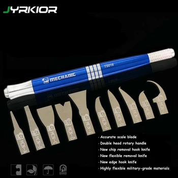Jyrkior 10 IN 1 Phone Mainboard BGA CPU Chip Repair Remove Tool Ultra Thin Blade Set
Jyrkior 10 IN 1 Phone Mainboard BGA CPU Chip Repair Remove Tool Ultra Thin Blade Set
