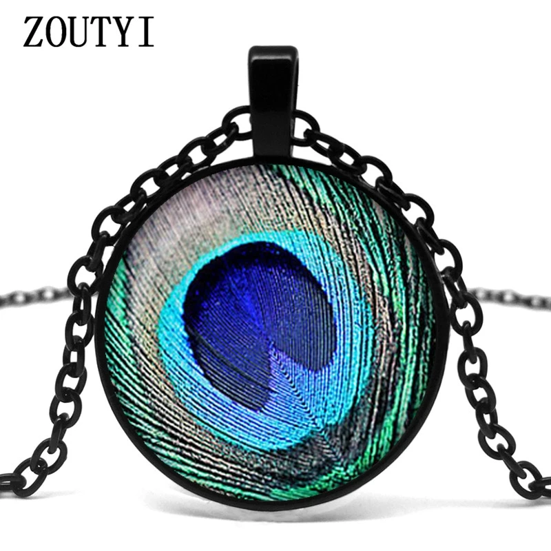 2018/New Hot Fashion Peacock Glass Pendant Necklace Retro Blue Green Peacock Feather Pendant Long Sweater Chain Peacock Necklace
2018/New Hot Fashion Peacock Glass Pendant Necklace Retro Blue Green Peacock Feather Pendant Long Sweater Chain Peacock Necklace