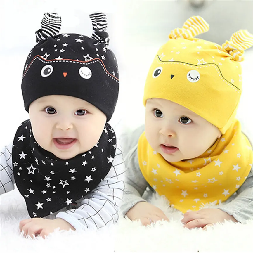Cute Baby Girls Boys 2PCS Set Hat+Bandana Bib Saliva Towel Head Scarf Infant Cap+ Towel Saliva Bib 45-51cmDropshipping 922
Cute Baby Girls Boys 2PCS Set Hat+Bandana Bib Saliva Towel Head Scarf Infant Cap+ Towel Saliva Bib 45-51cmDropshipping 922