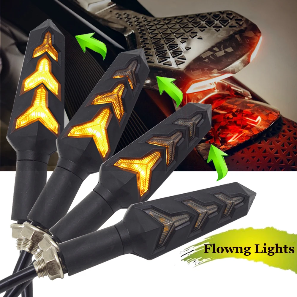 Universal Flowing motorcycle turn signal lights LED Amber Indcator Lamp Blinker FOR yamaha tdm 850 zoomer triumph speed triple
Universal Flowing motorcycle turn signal lights LED Amber Indcator Lamp Blinker FOR yamaha tdm 850 zoomer triumph speed triple