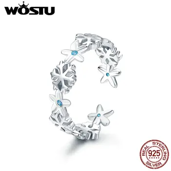 WOSTU Winter New 925 Sterling Silver Elegant Snowflake Stackable Finger Rings For Women Ring Fashion Brand Jewelry Gift CTR015
WOSTU Winter New 925 Sterling Silver Elegant Snowflake Stackable Finger Rings For Women Ring Fashion Brand Jewelry Gift CTR015