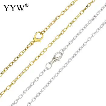 Iron Necklace Chain Hot Style Silver Gold Color Lobster Clasp Cable Link Necklaces Women/Men Fashion Chain Necklaces 18inches
Iron Necklace Chain Hot Style Silver Gold Color Lobster Clasp Cable Link Necklaces Women/Men Fashion Chain Necklaces 18inches
