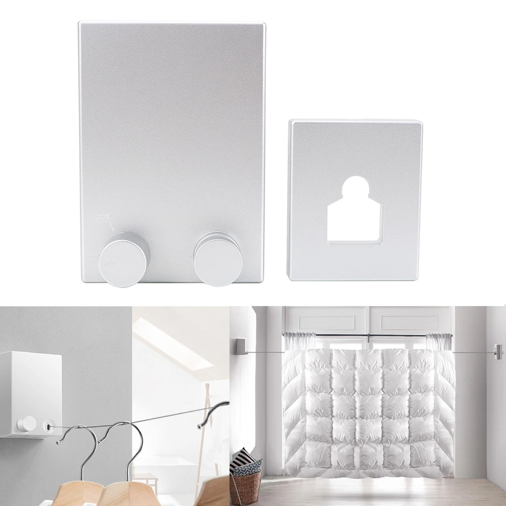 5 Colors Laundry Hanger Retractable Clotheslines Balcony Bathroom Invisible Clothesline Clothes Dryer Wall Hanger Home Storage
5 Colors Laundry Hanger Retractable Clotheslines Balcony Bathroom Invisible Clothesline Clothes Dryer Wall Hanger Home Storage