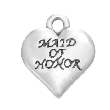 50PCS DIY Handmade English Alphabet Dangle Jewelry MAID OF HONOR Heart Shaped Jewelry Accessories For Bracelet Charm Pendant
50PCS DIY Handmade English Alphabet Dangle Jewelry MAID OF HONOR Heart Shaped Jewelry Accessories For Bracelet Charm Pendant
