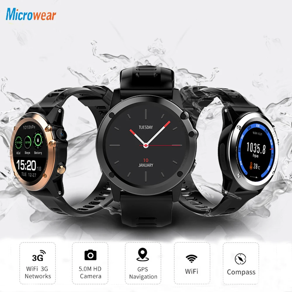 H1 Smart Watch Android 4.4 Waterproof 1.39" MTK6572 3G Wifi GPS SIM BT4.0 Smartwatch Women Men Wearable Device For iPhone Xiaomi
H1 Smart Watch Android 4.4 Waterproof 1.39" MTK6572 3G Wifi GPS SIM BT4.0 Smartwatch Women Men Wearable Device For iPhone Xiaomi