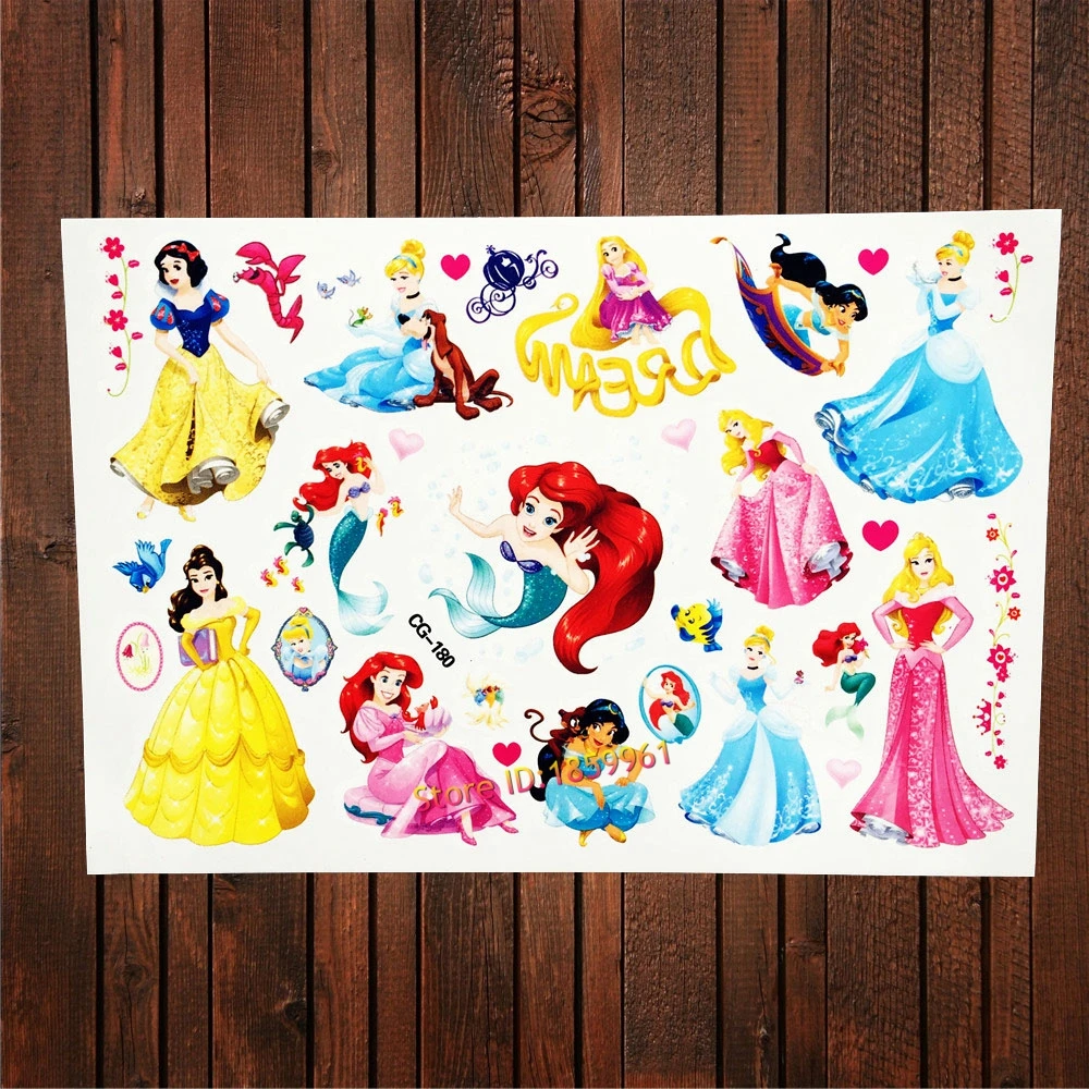 FANRUI Mermaid Princess Waterproof Temporary Tattoo Stickers Girls Fake Flash Tattoo Body Art Xmas Gift Children Toys Tatoo Elsa
FANRUI Mermaid Princess Waterproof Temporary Tattoo Stickers Girls Fake Flash Tattoo Body Art Xmas Gift Children Toys Tatoo Elsa