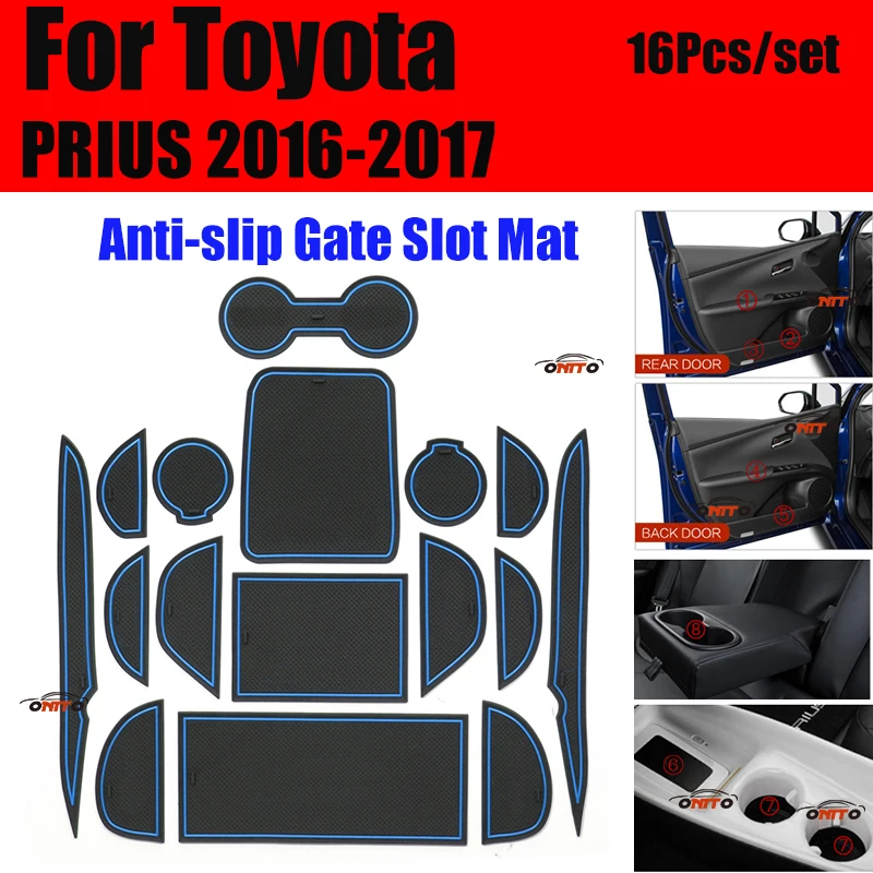 For Toyota PRIUS 2016-2017 16pcs/set Dust-proof Auto Accessory Gate Slot Mat Pad Covers Door Groove Mat Pad Cup Mat Coaster
For Toyota PRIUS 2016-2017 16pcs/set Dust-proof Auto Accessory Gate Slot Mat Pad Covers Door Groove Mat Pad Cup Mat Coaster