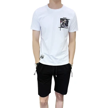 Brand Men's Tracksuit Summer Men Set Short Sleeve T Shirts Two Piece Tops+ Shorts Suit Sportswear Set Men's Sets Men Clothing
Brand Men's Tracksuit Summer Men Set Short Sleeve T Shirts Two Piece Tops+ Shorts Suit Sportswear Set Men's Sets Men Clothing