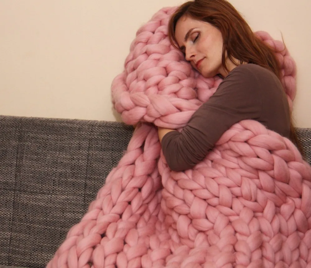 Chunky Wool Blanket Large Size Knit Blanket Giant Throw Super Big Bulky Arm Knitting Home Decor Birthday Gift
Chunky Wool Blanket Large Size Knit Blanket Giant Throw Super Big Bulky Arm Knitting Home Decor Birthday Gift