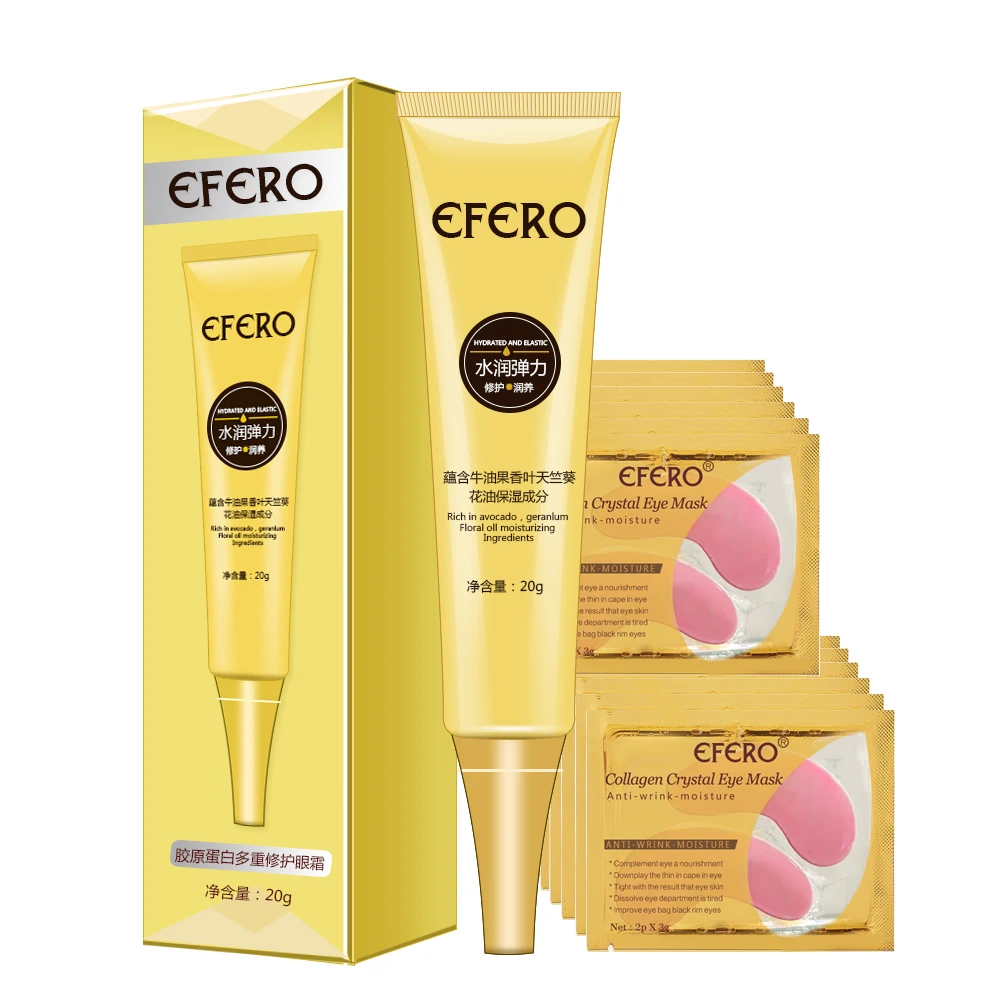 6Pcs/Set Eye Cream Anti Wrinkle Cream for Eye Care Collagen Eye Mask Eye Patches Remove Dark Circles Fine Lines Firming EFERO
6Pcs/Set Eye Cream Anti Wrinkle Cream for Eye Care Collagen Eye Mask Eye Patches Remove Dark Circles Fine Lines Firming EFERO