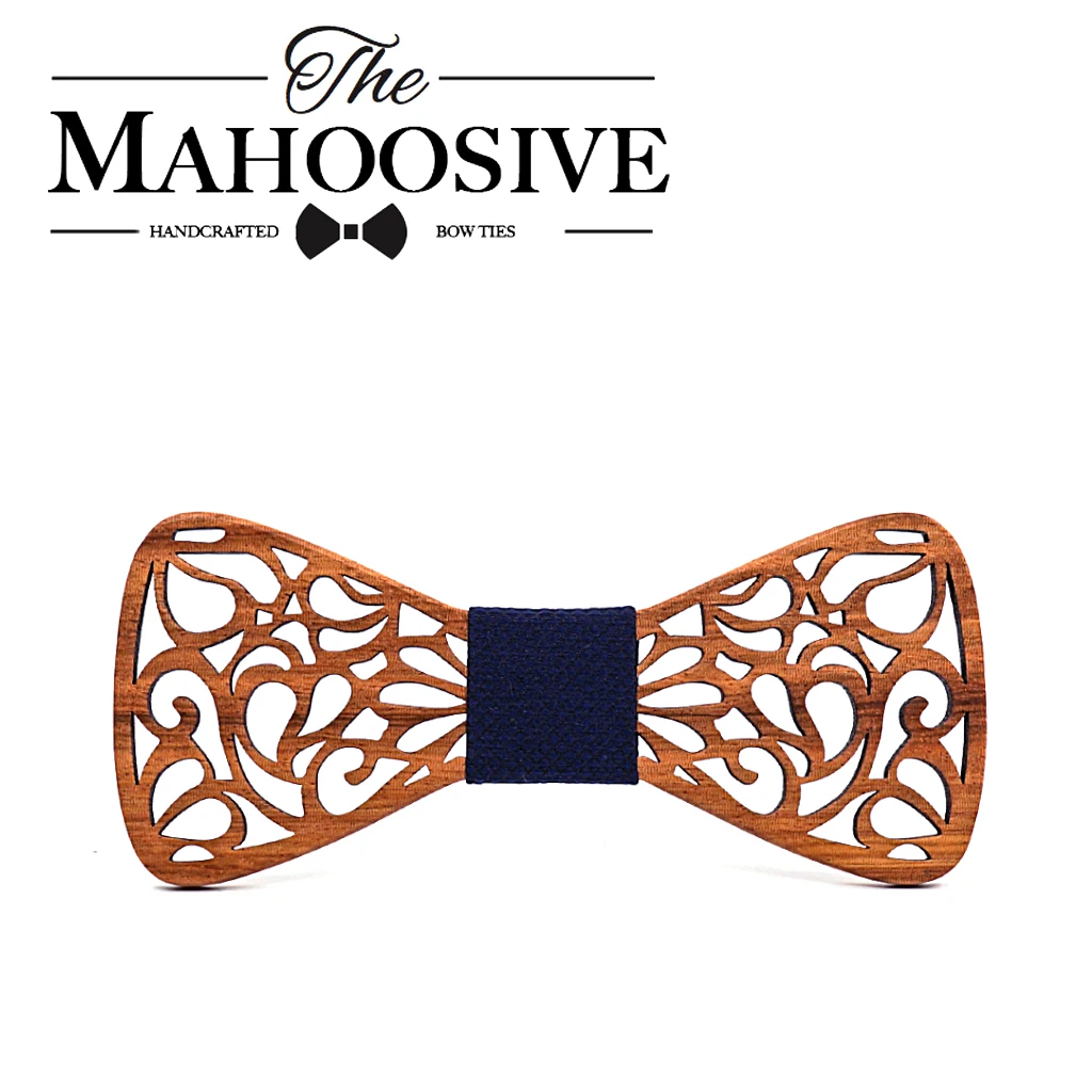 Mahoosive новый цветочный деревянные бабочки Галстуки для Для мужчин галстук бабочка