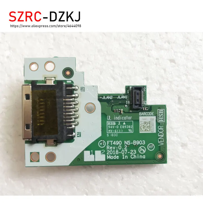 Original for Lenovo ThinkPad T490 ET490 LAN Ethernet Board Subcard CARDPOP RJ45 Network Jack Connector NS-B903 02HK993
Original for Lenovo ThinkPad T490 ET490 LAN Ethernet Board Subcard CARDPOP RJ45 Network Jack Connector NS-B903 02HK993