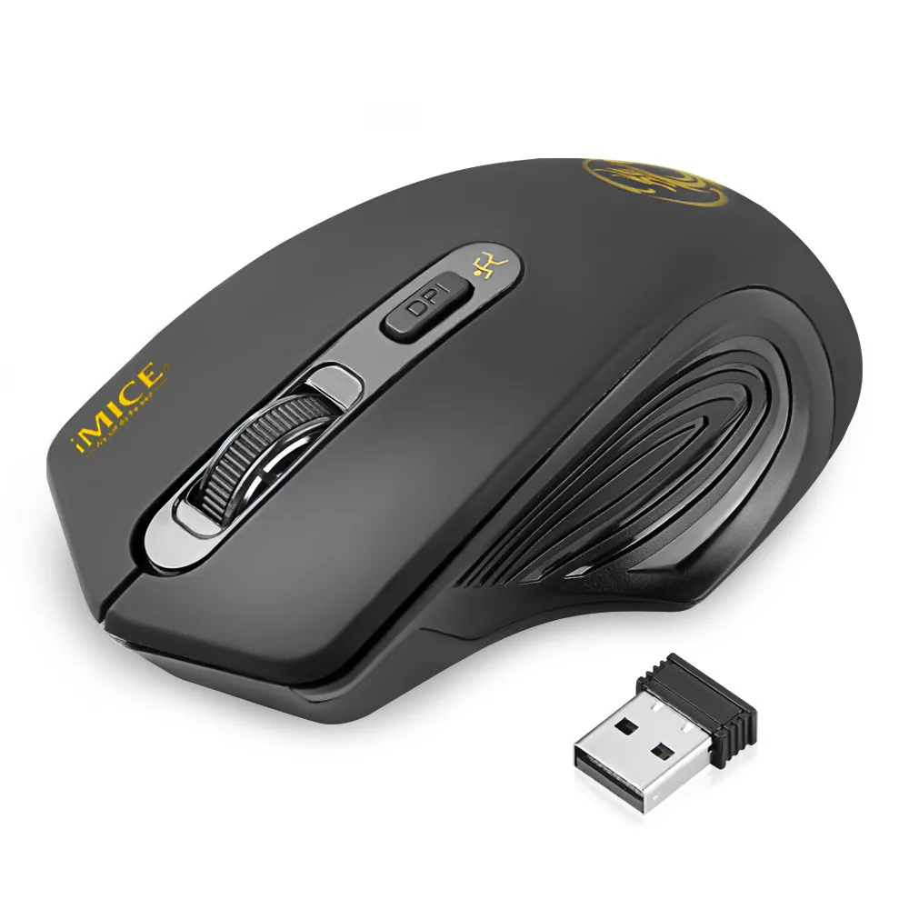

Imice USB Wireless Mouse 2000DPI Adjustable USB 3.0 Receiver Optical Computer Mouse 2.4GHz Ergonomic Mice for Laptop PC Mouse
