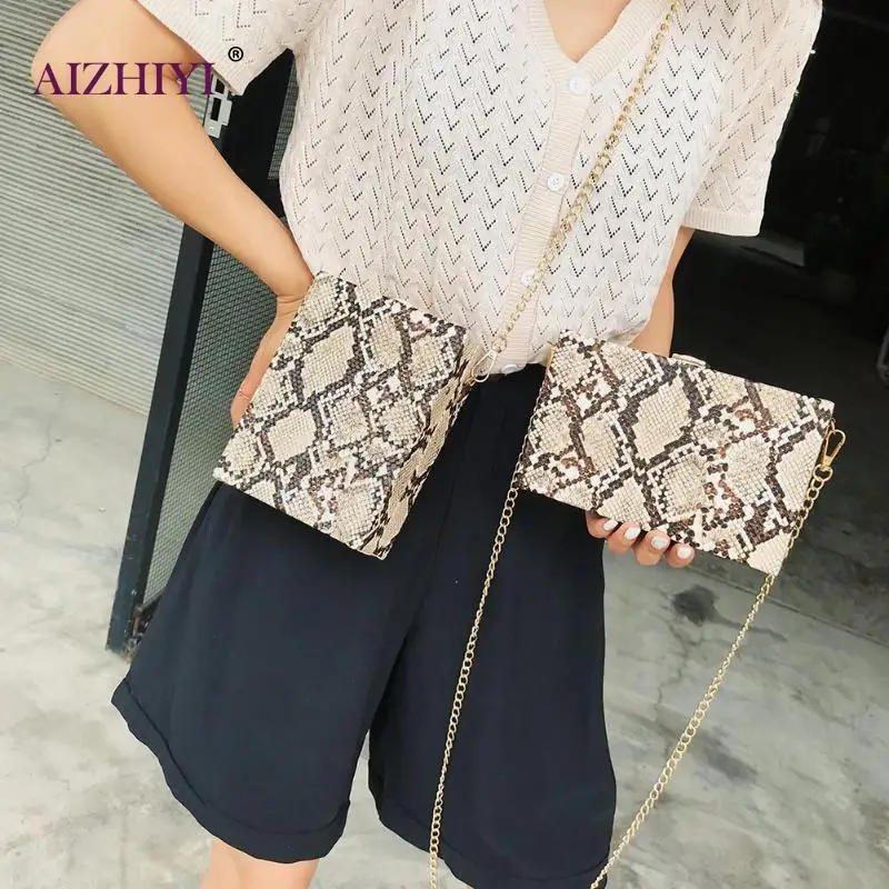 Lady Fashion Casual Snake Print Shoulder Party Handbags PU Leather Women Chain Box Messenger Bags Female Flap Crossbody Packs
Lady Fashion Casual Snake Print Shoulder Party Handbags PU Leather Women Chain Box Messenger Bags Female Flap Crossbody Packs