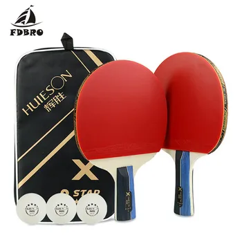 FDBRO New 2019 Hot Table Tennis Racket Wood & Carbon Fiber Blade Sticky Pimples-in Rubber Super Powerful Ping Pong Racket Bat
FDBRO New 2019 Hot Table Tennis Racket Wood & Carbon Fiber Blade Sticky Pimples-in Rubber Super Powerful Ping Pong Racket Bat