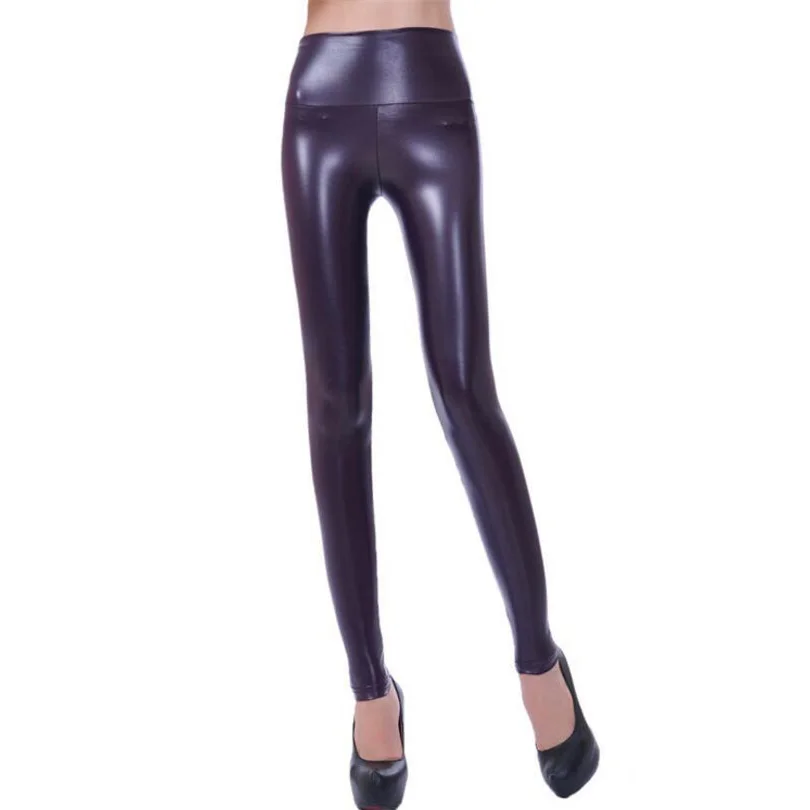 Pencil Pants Women Leather Leggings Pants High Waist Legging Elastic Shiny Trousers Slim Female Womens Pantalon Femme
Pencil Pants Women Leather Leggings Pants High Waist Legging Elastic Shiny Trousers Slim Female Womens Pantalon Femme