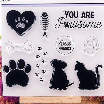 PANFELOU cat paw prints Transparent Clear Silicone Stamp/Seal for DIY scrapbooking/photo album Decorative clear stamp sheets
PANFELOU cat paw prints Transparent Clear Silicone Stamp/Seal for DIY scrapbooking/photo album Decorative clear stamp sheets