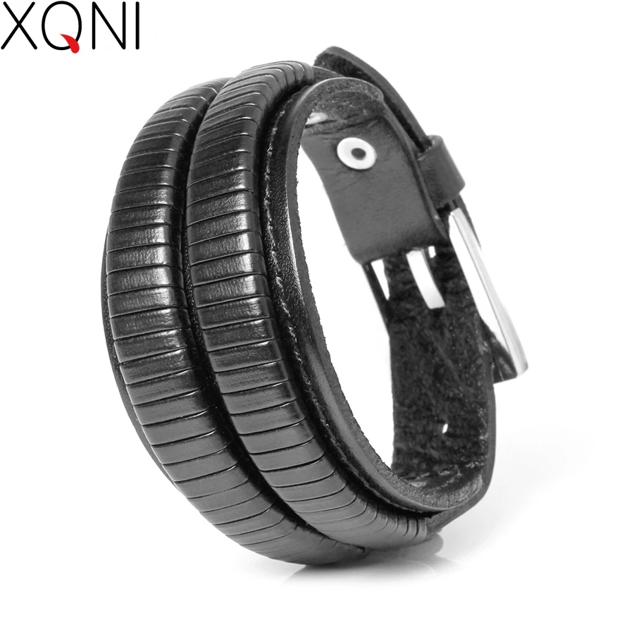 2017 New Fashion Brand Genuine Leather Bracelets For Men Famous Knight Courage Stainless Steel Bandage Charm Bracelets.
2017 New Fashion Brand Genuine Leather Bracelets For Men Famous Knight Courage Stainless Steel Bandage Charm Bracelets.