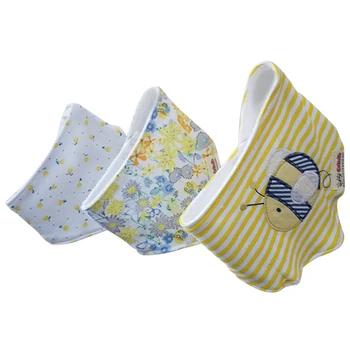 ABWE Best Sale Crtartu 1 Pack 3 Yellow Cotton Bee + Flower Print Children's Saliva Towel Cartoon Print Baby trigona 38 * 28cm 
ABWE Best Sale Crtartu 1 Pack 3 Yellow Cotton Bee + Flower Print Children's Saliva Towel Cartoon Print Baby trigona 38 * 28cm