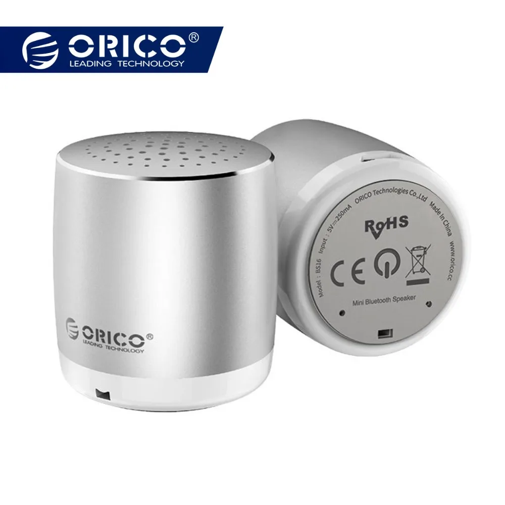 ORICO Mini Bluetooth Speaker Portable Wireless Speaker Sound System 3D Stereo Music Surround Silver Bluetooth Mini Speaker
ORICO Mini Bluetooth Speaker Portable Wireless Speaker Sound System 3D Stereo Music Surround Silver Bluetooth Mini Speaker