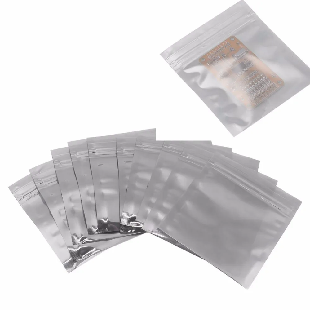 100Pcs/Lot Antistatic Storage Package Bag Zip Lock Resealable Pouch for Electronic Components Travel Organizer Sealable Case
100Pcs/Lot Antistatic Storage Package Bag Zip Lock Resealable Pouch for Electronic Components Travel Organizer Sealable Case