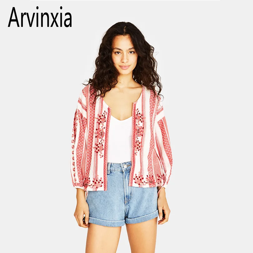 Arvinxia ZA Casual Tassel Embroidery Women Blouse Comfortable Vintage Ethnic O Neck Shirt New Arrival Floral Printed Lady Blusas
Arvinxia ZA Casual Tassel Embroidery Women Blouse Comfortable Vintage Ethnic O Neck Shirt New Arrival Floral Printed Lady Blusas