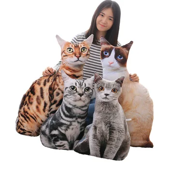 3D Creative Printing Cat Throw Pillow Cushion Wholesale New Style Artificial Cat Plush Cusion Birthday Gift Pet 50cm/75cm
3D Creative Printing Cat Throw Pillow Cushion Wholesale New Style Artificial Cat Plush Cusion Birthday Gift Pet 50cm/75cm