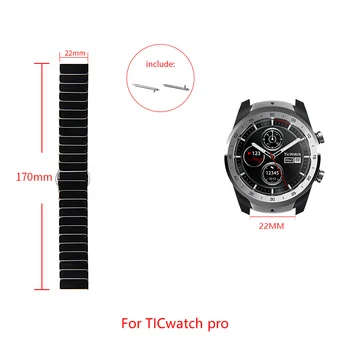 For TICwatch pro Ceramic strap Compatible band width 22mm watch Folding buckle adjustable size ticwatc pro Replacement strap
For TICwatch pro Ceramic strap Compatible band width 22mm watch Folding buckle adjustable size ticwatc pro Replacement strap