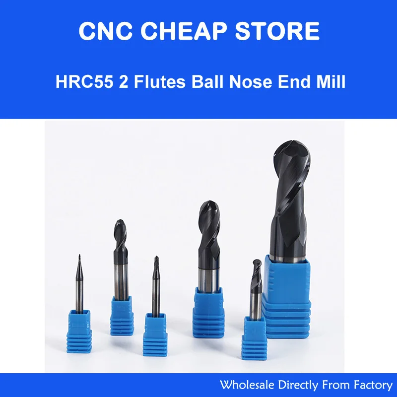 1PC HRC55 High Aluminum TiAIN Coating End Mill 2 Flutes Tungsten Steel Router Bits R Knife Arc Groove CNC Milling Cutter
1PC HRC55 High Aluminum TiAIN Coating End Mill 2 Flutes Tungsten Steel Router Bits R Knife Arc Groove CNC Milling Cutter