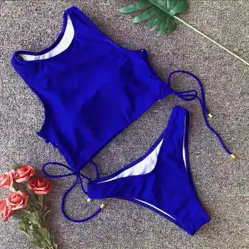 High Neck Push Up Bikini Set Women Side Strap Bandage Swimwear Strappy Swimsuit Women Sexy Beach Wear Bathing Suit Swimming Suit
High Neck Push Up Bikini Set Women Side Strap Bandage Swimwear Strappy Swimsuit Women Sexy Beach Wear Bathing Suit Swimming Suit