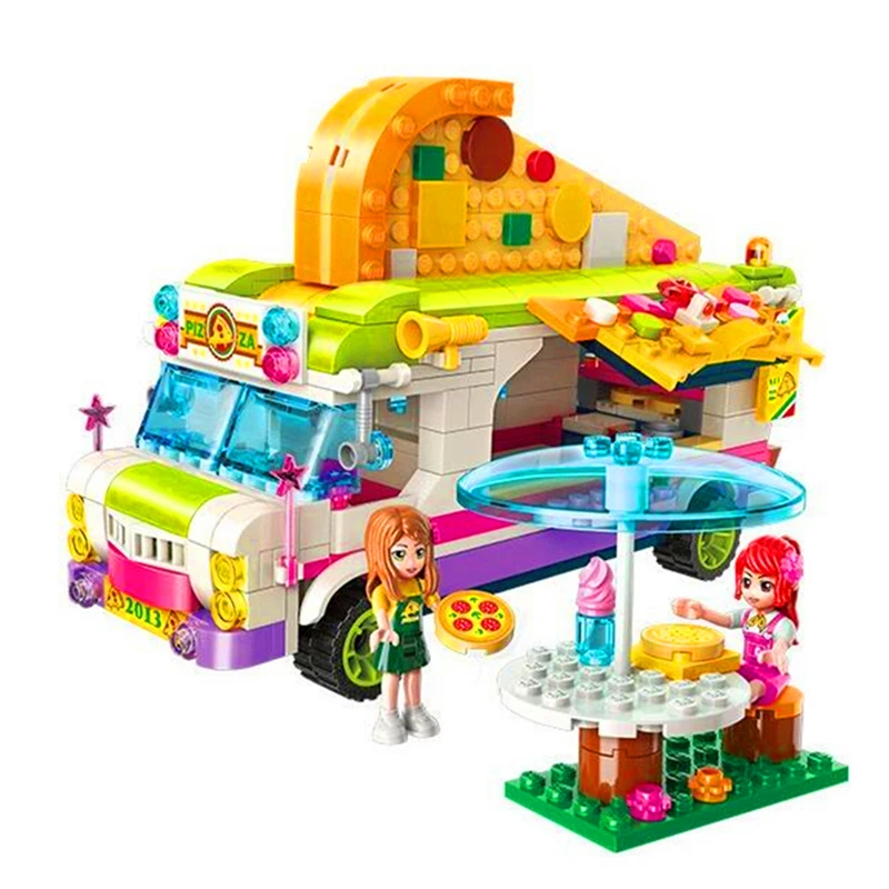 ENLIGHTEN 2013 Friends Girl Pizza Dining Car Bus Building Blocks Brick Compatible Technic Playmobil Toys For Children
ENLIGHTEN 2013 Friends Girl Pizza Dining Car Bus Building Blocks Brick Compatible Technic Playmobil Toys For Children