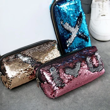 20PCS / LOT Women Fashion Portable Cosmetic Bags Double Color Sequins Handbag High Quality Cosmetic Bag Makeup Pouch
20PCS / LOT Women Fashion Portable Cosmetic Bags Double Color Sequins Handbag High Quality Cosmetic Bag Makeup Pouch