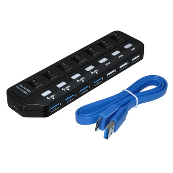 USB 3.0 Rechargeable HUB Super Speed 5Gbps 4 Ports USB 3.0 3 Ports Usb 2.0 HUB USB Splitter With On/Off Switch Hub
USB 3.0 Rechargeable HUB Super Speed 5Gbps 4 Ports USB 3.0 3 Ports Usb 2.0 HUB USB Splitter With On/Off Switch Hub
