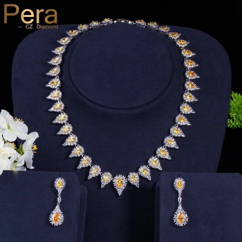 Pera Luxury Bridal Wedding Yellow Crystal Stone Costume Jewelry Big Leaf Shape Drop Necklace And Earrings Sets For Brides J168
Pera Luxury Bridal Wedding Yellow Crystal Stone Costume Jewelry Big Leaf Shape Drop Necklace And Earrings Sets For Brides J168