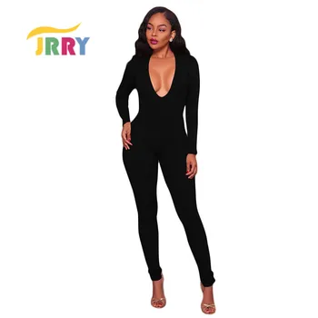 JRRY Sexy Women Jumpsuit Long Sleeve And Long Pants Solid V Neck Hollow Out Front And Back
JRRY Sexy Women Jumpsuit Long Sleeve And Long Pants Solid V Neck Hollow Out Front And Back