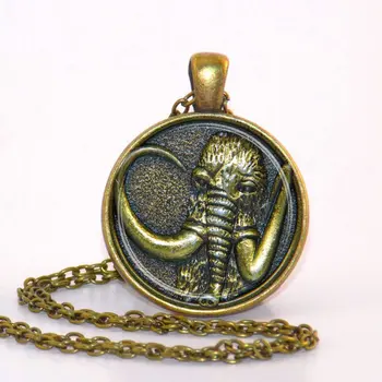 New Trendy Mammoth Elephant Pendant Glass Vintage Photo Jewelry Round Dome Pendants Necklace Link Chain Gifts For Women Men HZ1
New Trendy Mammoth Elephant Pendant Glass Vintage Photo Jewelry Round Dome Pendants Necklace Link Chain Gifts For Women Men HZ1