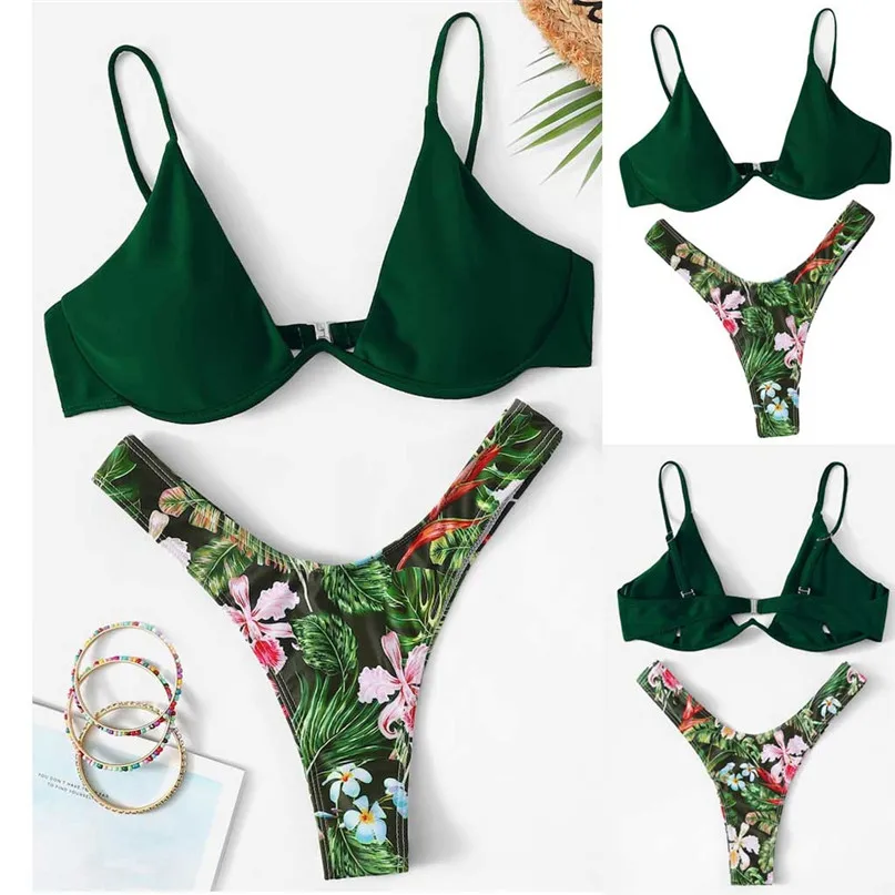 Sexy Bikinis Women swimwear Print Push-Up Padded Bra Beach Bikini Set Swimsuit Swimwear Ins popular style #2m13
Sexy Bikinis Women swimwear Print Push-Up Padded Bra Beach Bikini Set Swimsuit Swimwear Ins popular style #2m13