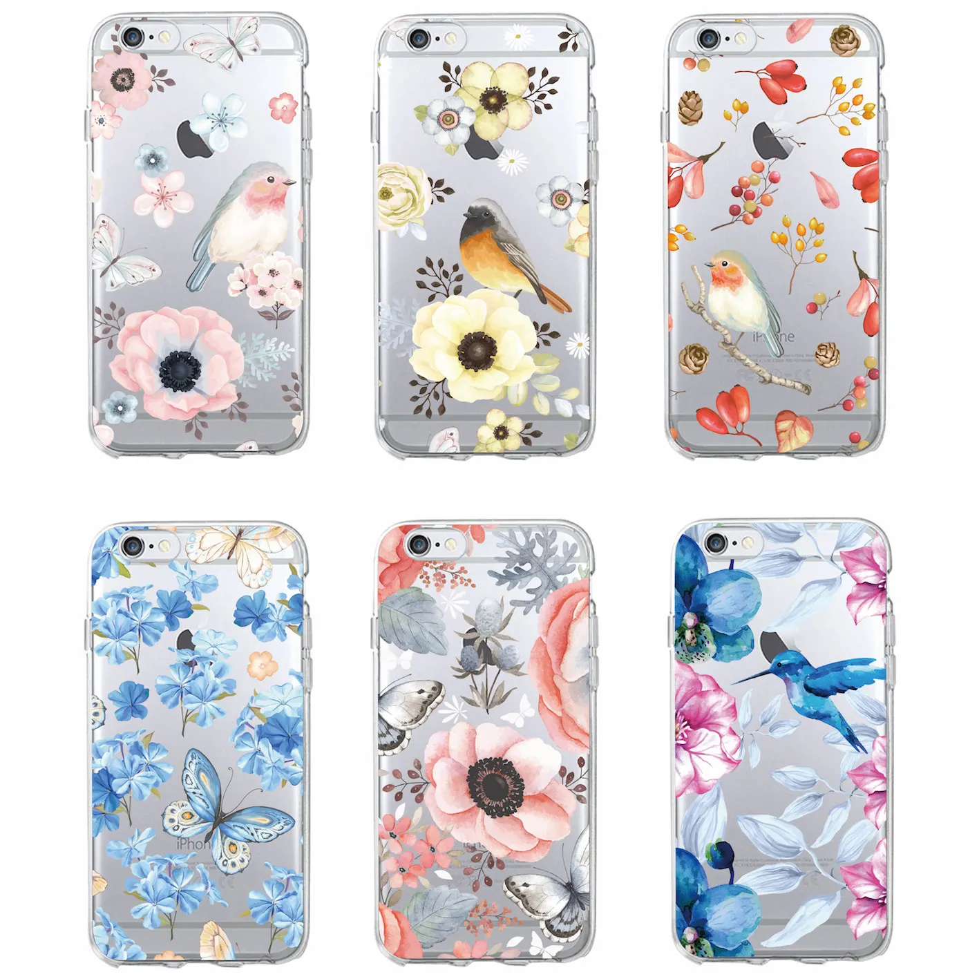 For iPhone 11 Pro Max 7 7Plus 6 6S 5 8 8Plus X XS Max Cute Bird Butterfly Floral Flower Soft Clear Phone Case Fundas Coque Cover
For iPhone 11 Pro Max 7 7Plus 6 6S 5 8 8Plus X XS Max Cute Bird Butterfly Floral Flower Soft Clear Phone Case Fundas Coque Cover