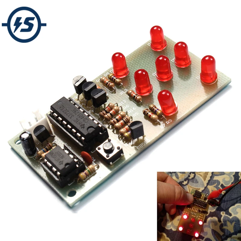 Electronic Dice NE555 CD4017 DIY Kit 5mm Red LEDs 4.5-5V ICSK057A Electronic Fun DIY Kit
Electronic Dice NE555 CD4017 DIY Kit 5mm Red LEDs 4.5-5V ICSK057A Electronic Fun DIY Kit
