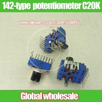 3pcs ALPS 142 double potentiometer C20K / vertical rheostat handle length 8MMF / 7 feet
3pcs ALPS 142 double potentiometer C20K / vertical rheostat handle length 8MMF / 7 feet