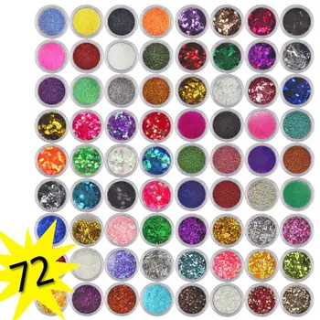 OutTop Nail Art 72 Colors Spangle Glitter Nail Art Paillette Acrylic UV Powder Polish Tips Set 06.07
OutTop Nail Art 72 Colors Spangle Glitter Nail Art Paillette Acrylic UV Powder Polish Tips Set 06.07
