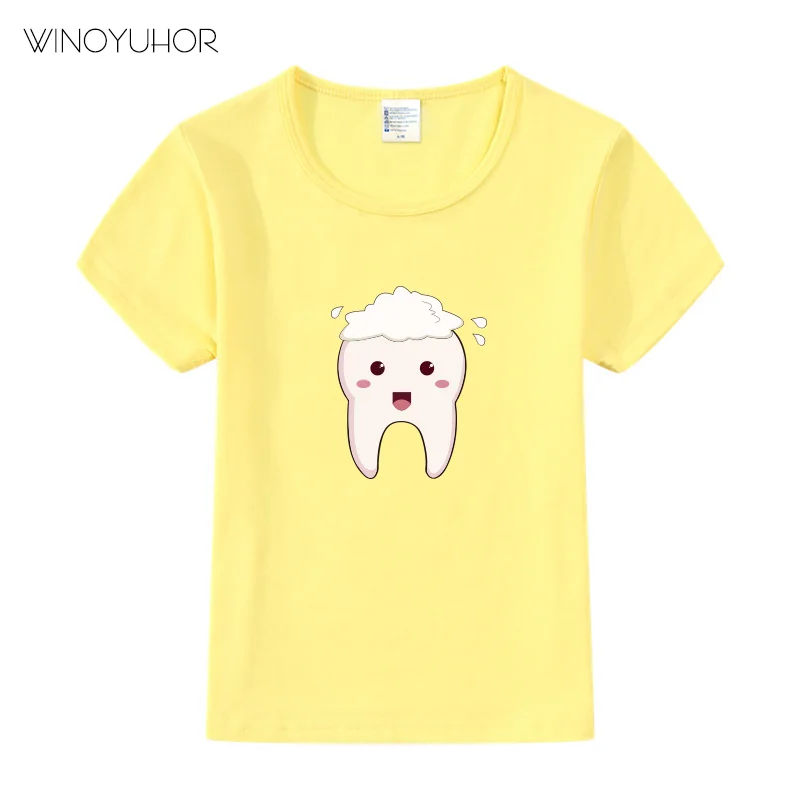 Children Fashion Cartoon Tooth Design T-Shirts Kids Baby Cute Clothes Boys Girls Summer Casual Funny Tops Tees
Children Fashion Cartoon Tooth Design T-Shirts Kids Baby Cute Clothes Boys Girls Summer Casual Funny Tops Tees