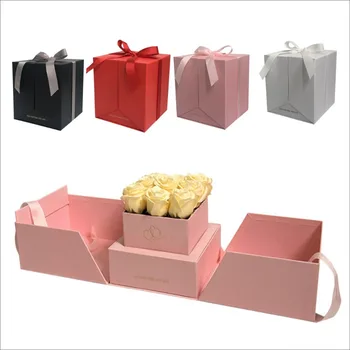 2020 hot sell flower square gift box,can open two sides,wedding party decoration,favors gifts for gusests Valentine's Day gift
2020 hot sell flower square gift box,can open two sides,wedding party decoration,favors gifts for gusests Valentine's Day gift