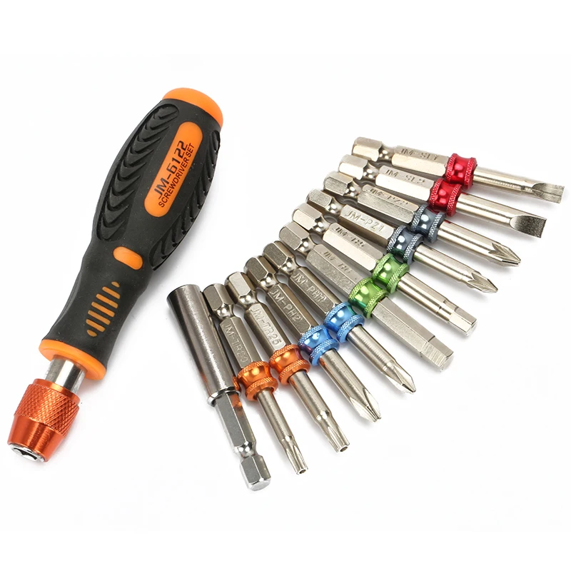 JAKEMY JM-6122 12 In 1 Household Screwdriver Set Color Ring Screwdriver Set Multifunctional Tools Kit Repair Hand Tool
JAKEMY JM-6122 12 In 1 Household Screwdriver Set Color Ring Screwdriver Set Multifunctional Tools Kit Repair Hand Tool