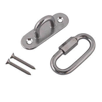 M8 Ceiling Hook Hammock Swing Hook Multi-use & M8 Quick Link Chain Carabiner with Self-tapping Screws for Swing Chair Hammock Ha
M8 Ceiling Hook Hammock Swing Hook Multi-use & M8 Quick Link Chain Carabiner with Self-tapping Screws for Swing Chair Hammock Ha