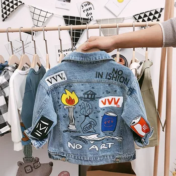 Long Sleeve Girls Denim Jacket for Kids Boys Baby Embroidered Coat 2019 Printed Cartoon Toddler Baby Children's Outwear New
Long Sleeve Girls Denim Jacket for Kids Boys Baby Embroidered Coat 2019 Printed Cartoon Toddler Baby Children's Outwear New
