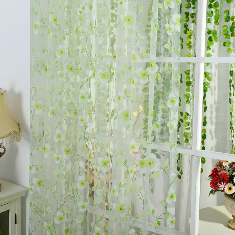 Super Romantic Tulle Curtain Window Screening With Flower Shaped Decoration For The Living Room
Super Romantic Tulle Curtain Window Screening With Flower Shaped Decoration For The Living Room