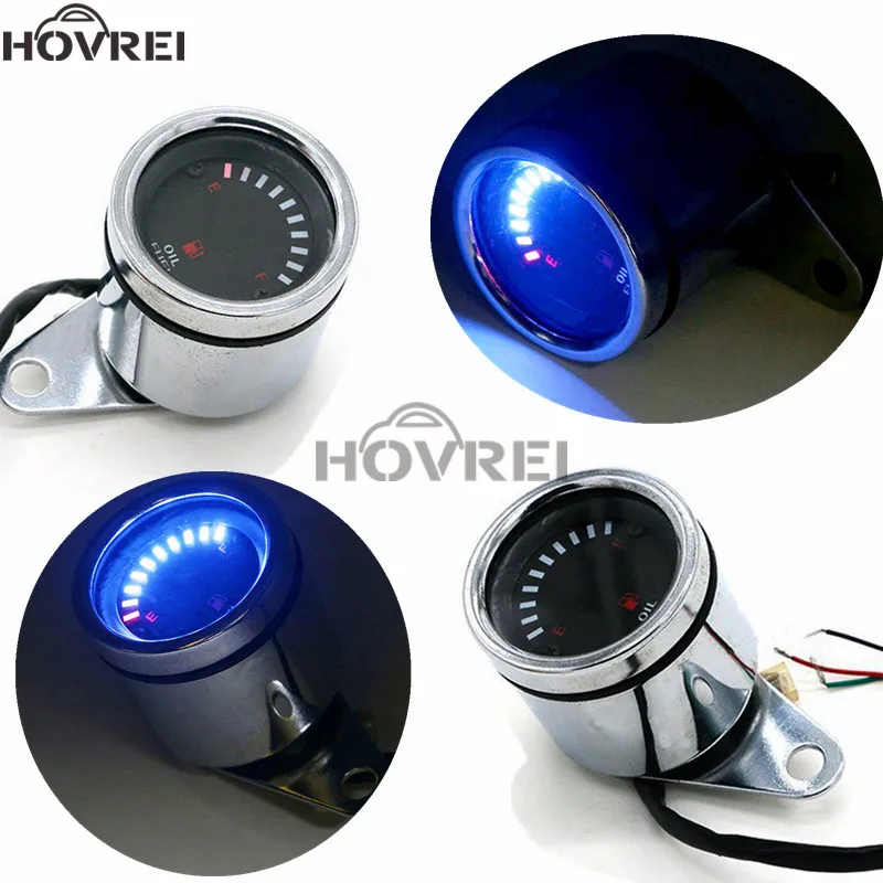 New Universal 12v Motorcycle chrome Metal Oil Fuel Gauge LED Digital Display Oil Fuel Level Meter Scale Indicator Gauge
New Universal 12v Motorcycle chrome Metal Oil Fuel Gauge LED Digital Display Oil Fuel Level Meter Scale Indicator Gauge