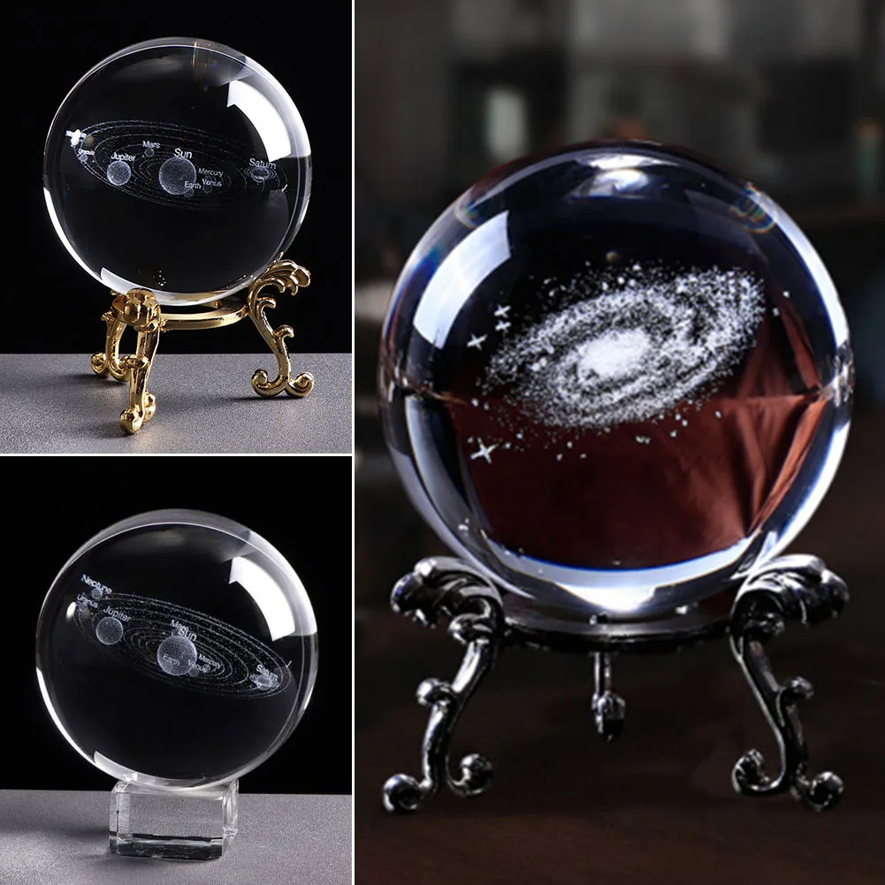 6cm Home Photo Props Engraved Solar System Clear Sphere Planets Model Miniature Craft With Base Crystal Ball 3D Decoration Gift
6cm Home Photo Props Engraved Solar System Clear Sphere Planets Model Miniature Craft With Base Crystal Ball 3D Decoration Gift